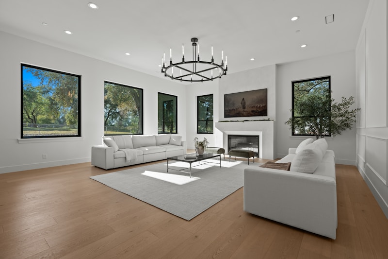 Modern luxury smart home interior