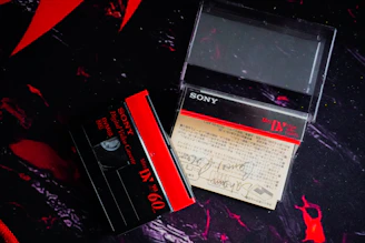 Vintage sony portable video recorder and tape
