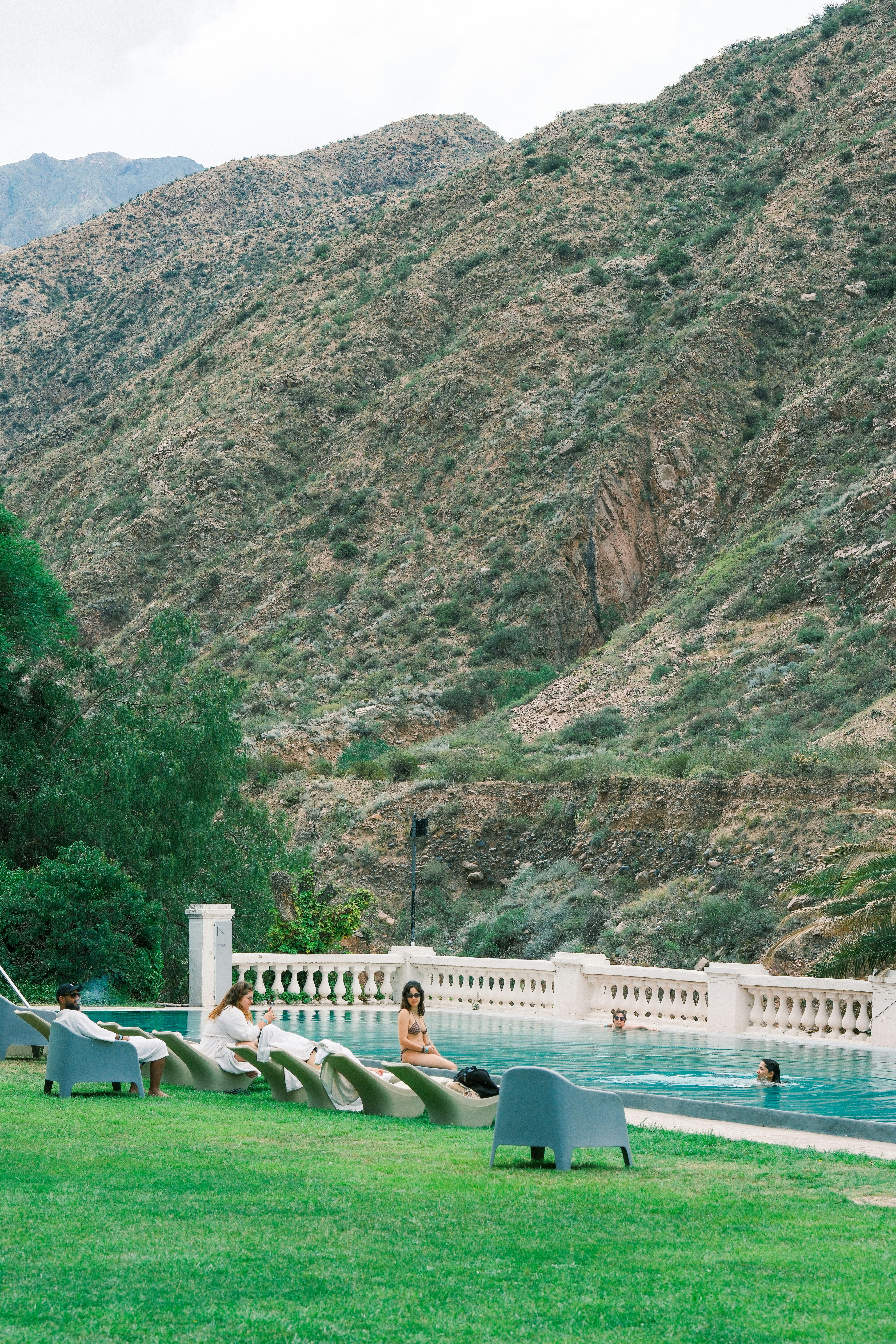 Entertainment professional attending wellness retreats in a peaceful mountain setting