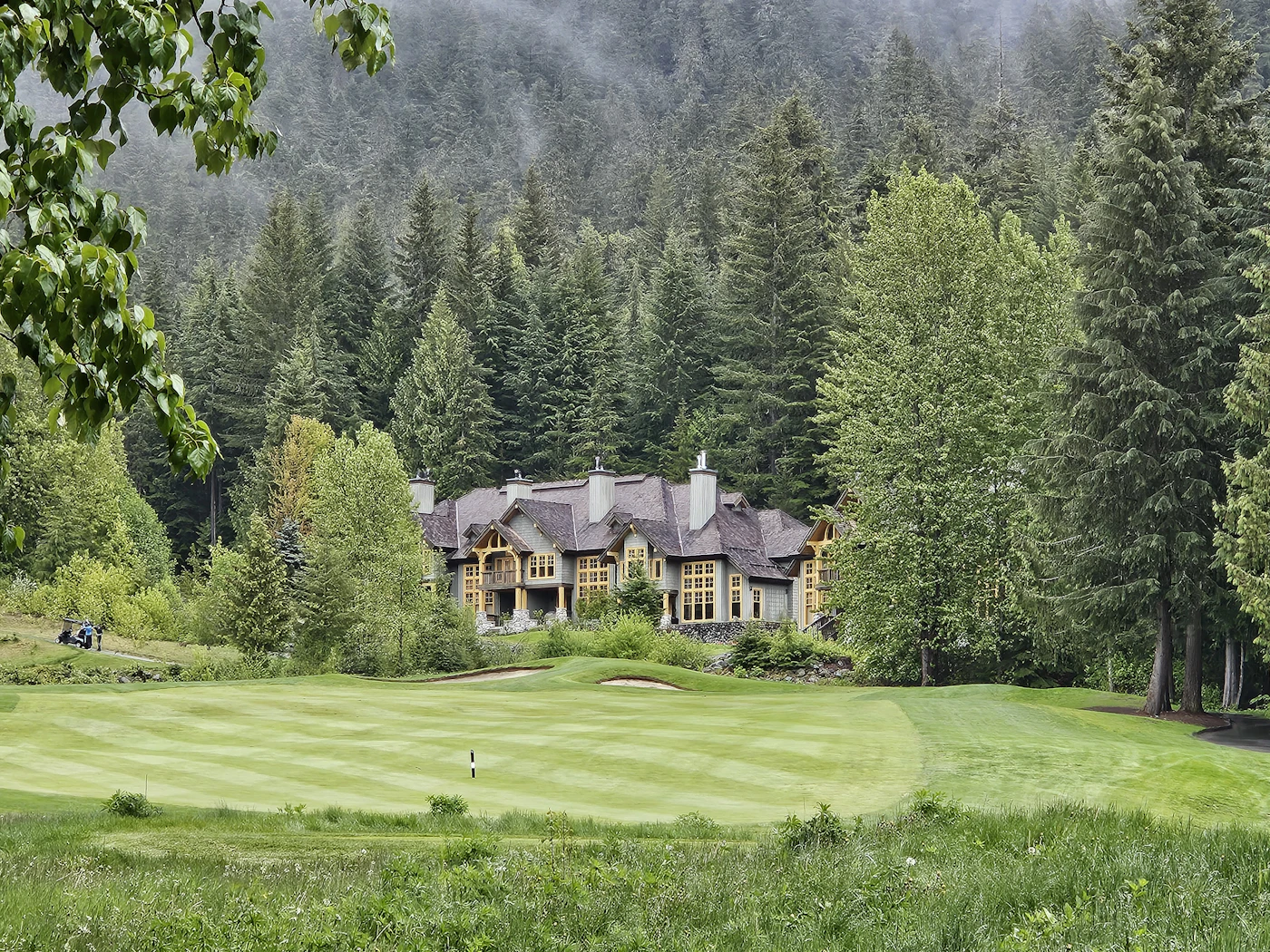 Mountain home set among forest near Whistler
