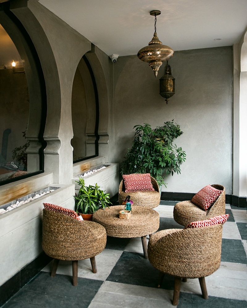 Terrasse — coin lecture