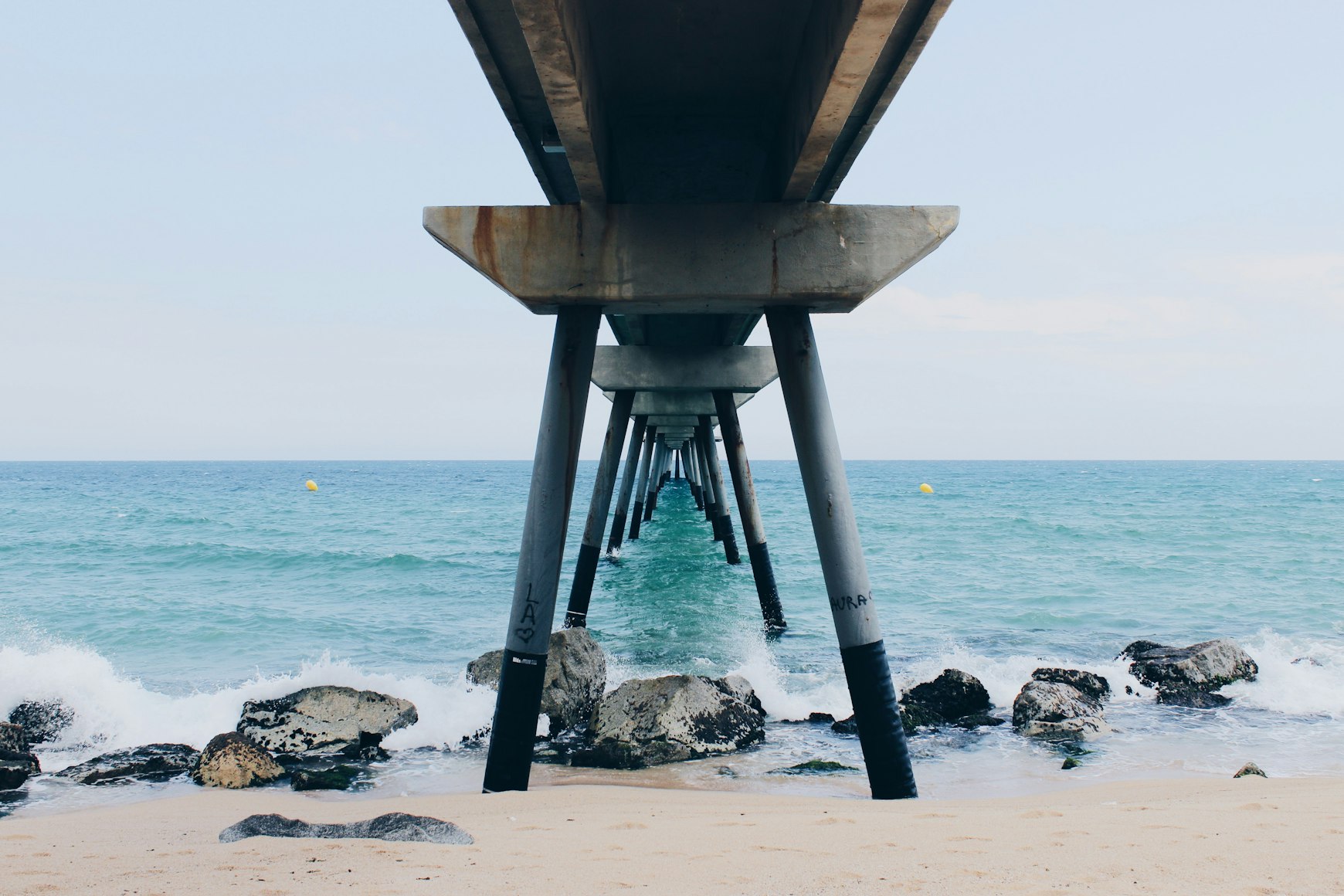 Badalona Beach near Barcelona, Spain