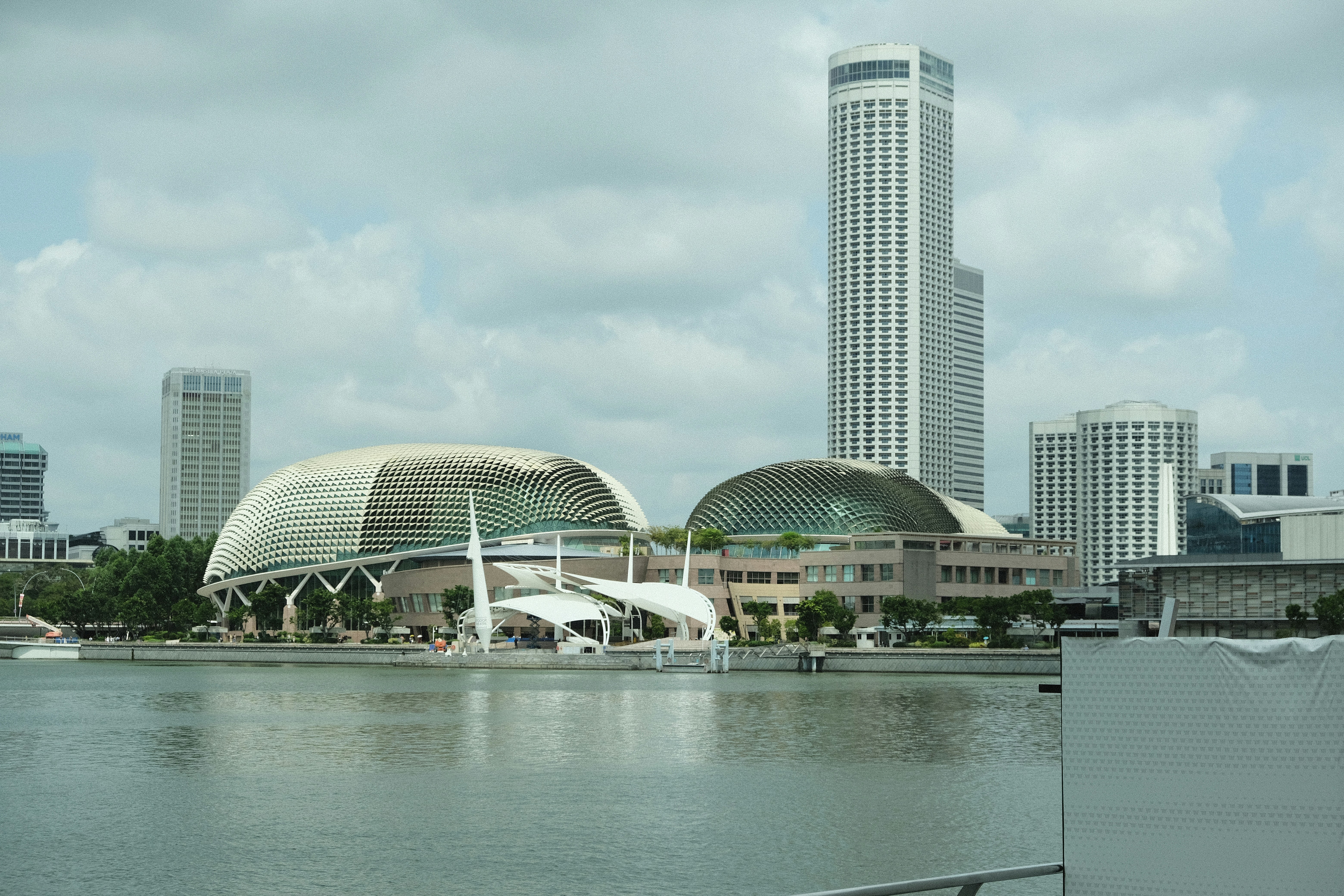 Marina Bay waterfront skyline in Singapore