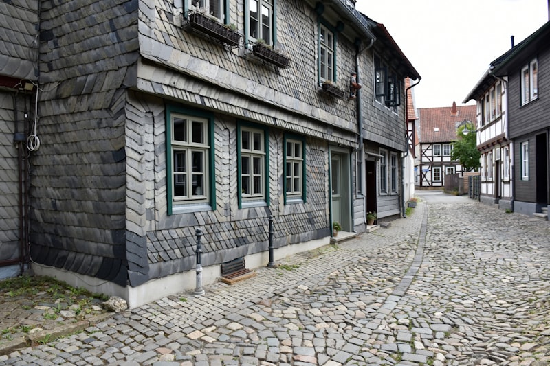 Schieferfachwerkhäuser in der historischen Altstadt von Blankenheim