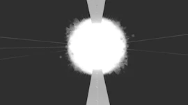 Bright white explosion against dark background