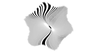 Abstract black and white wavy pattern