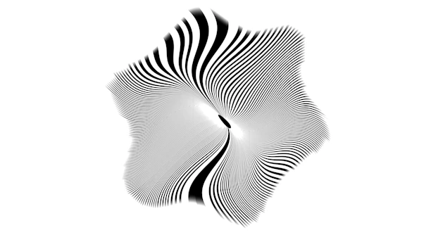 Abstract black and white wavy pattern