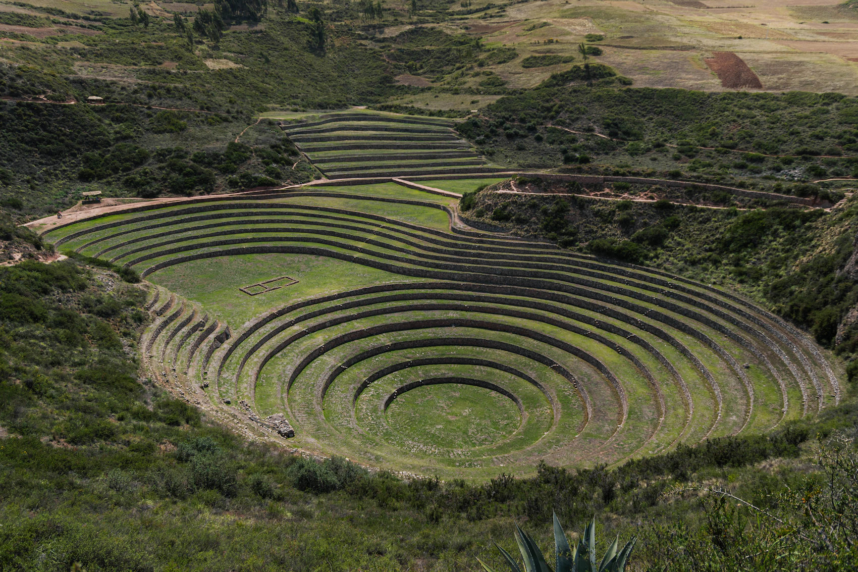 Ancient Inca agricultural terraces in Peru’s Sacred Valley