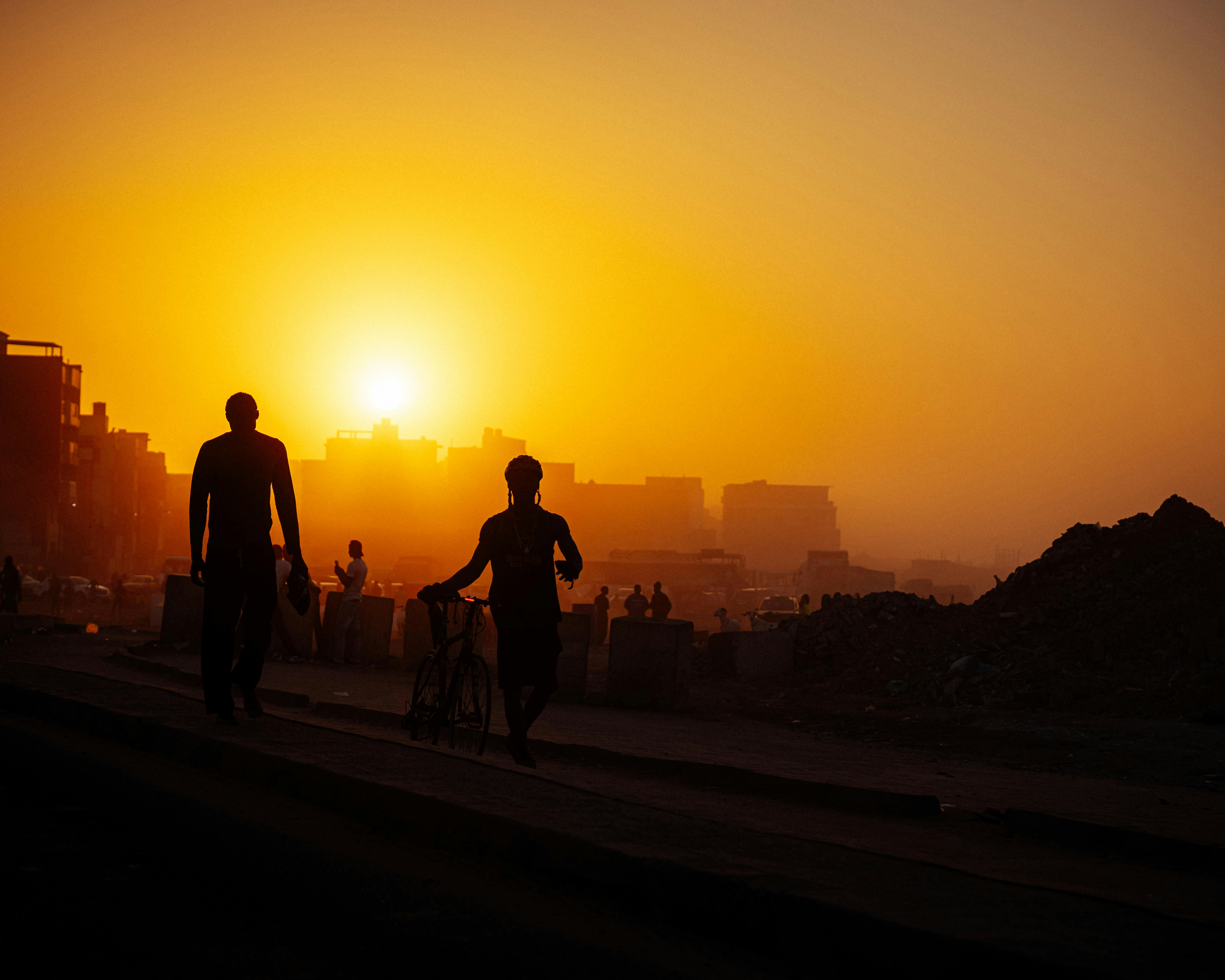 Coucher de soleil sur la VDN 3 - Dakar