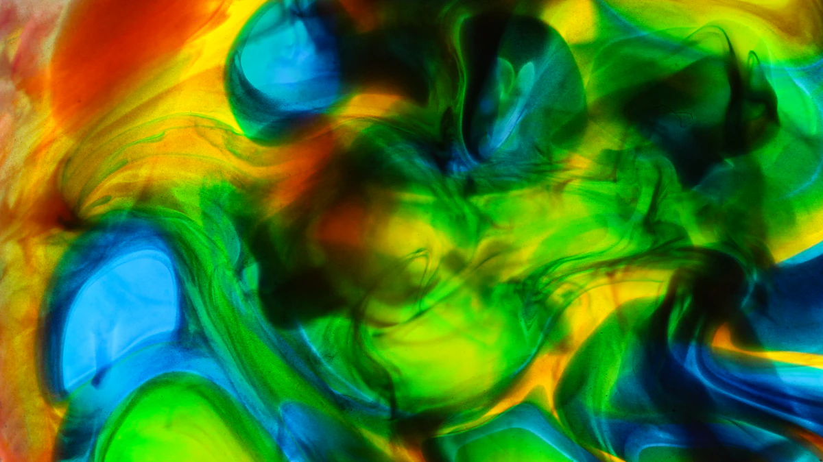 Gocce di inchiostro a colori