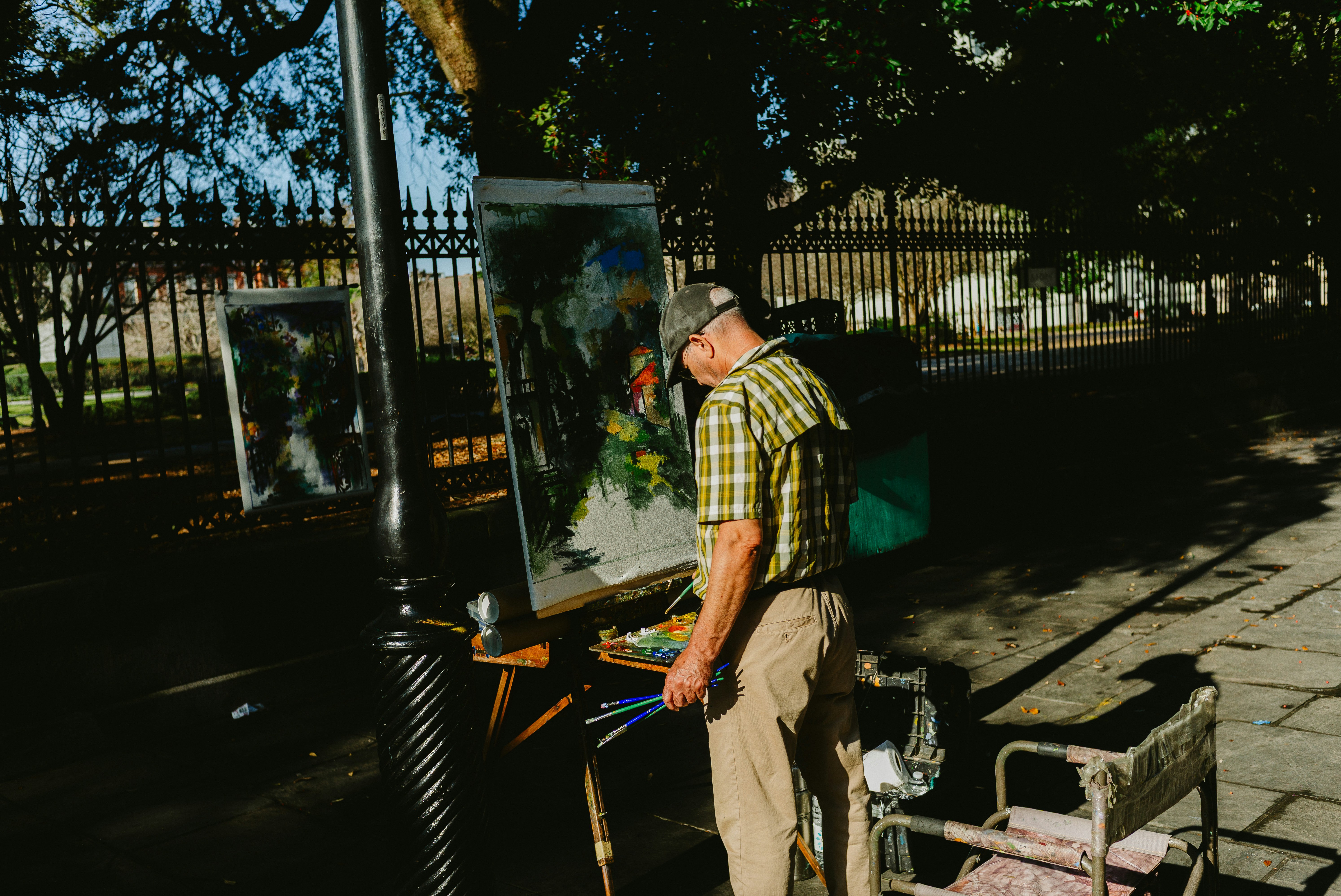 AC repair technician working on outdoor unit at a coastal Florida home - best ac repair alligator point, fl