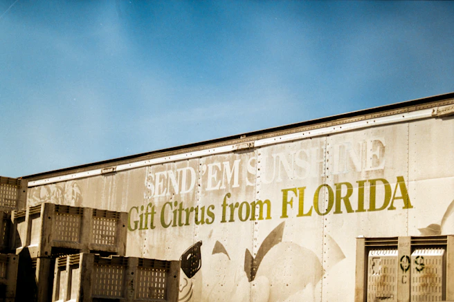 Old citrus building in Florida