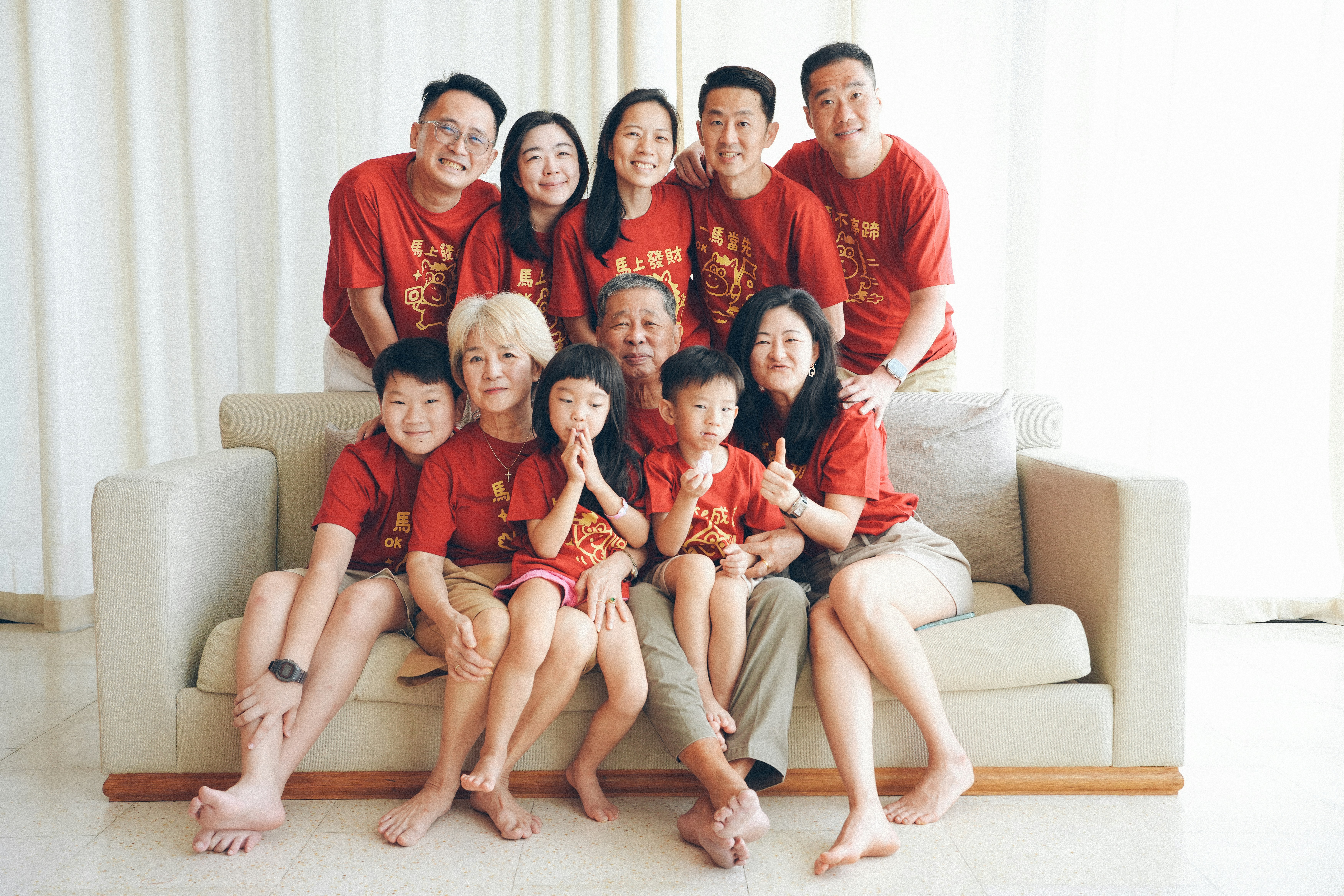 dental family smiling together multi-generational - dental family