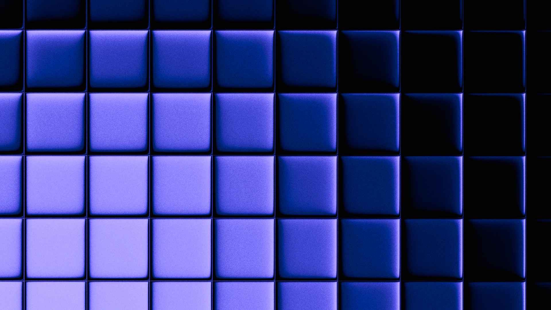 A grid of blue squares fading to black