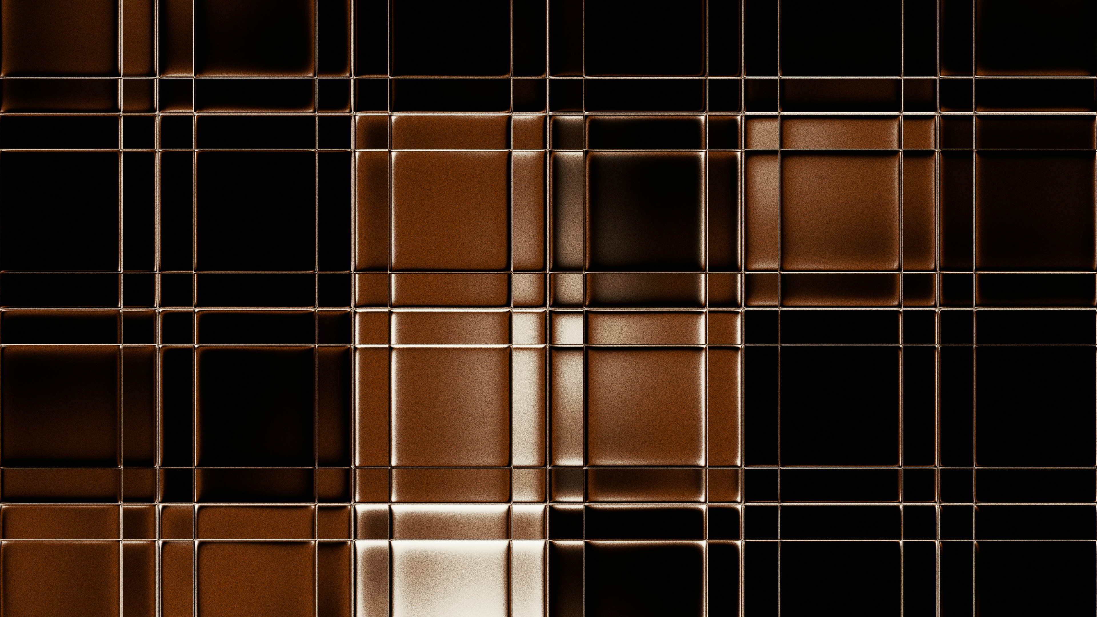 Abstract grid pattern with brown and black squares