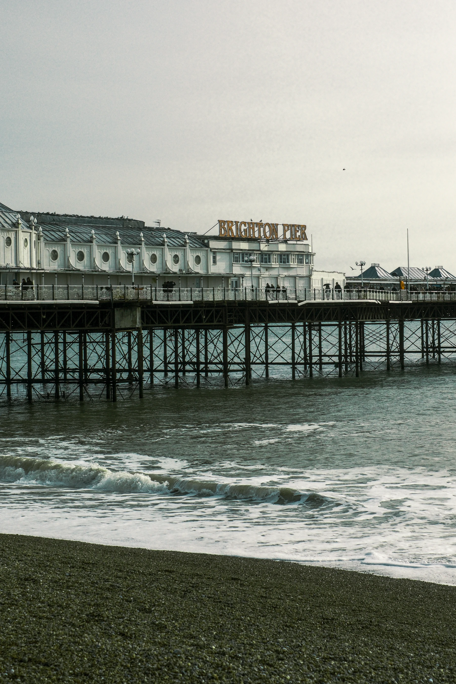 Brighton Palace Pier and pebble beach