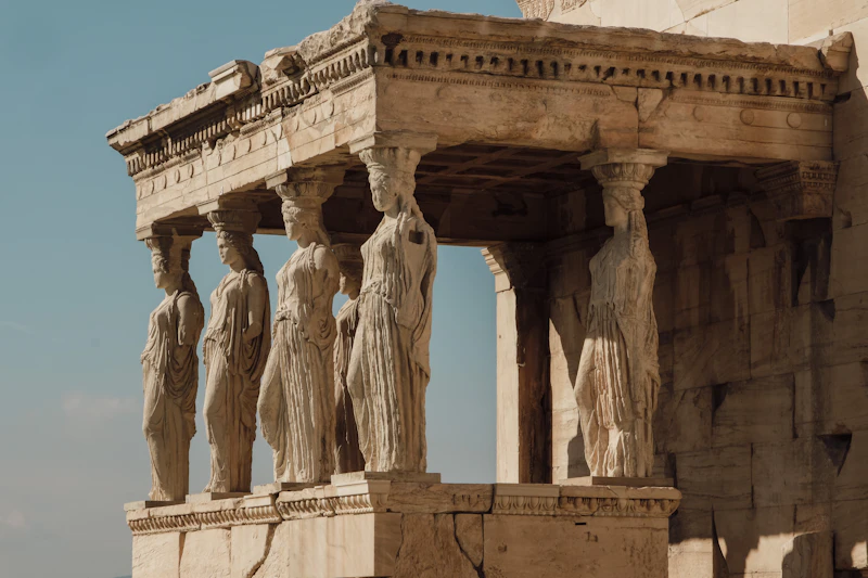 Columnas de un templo griego clásico