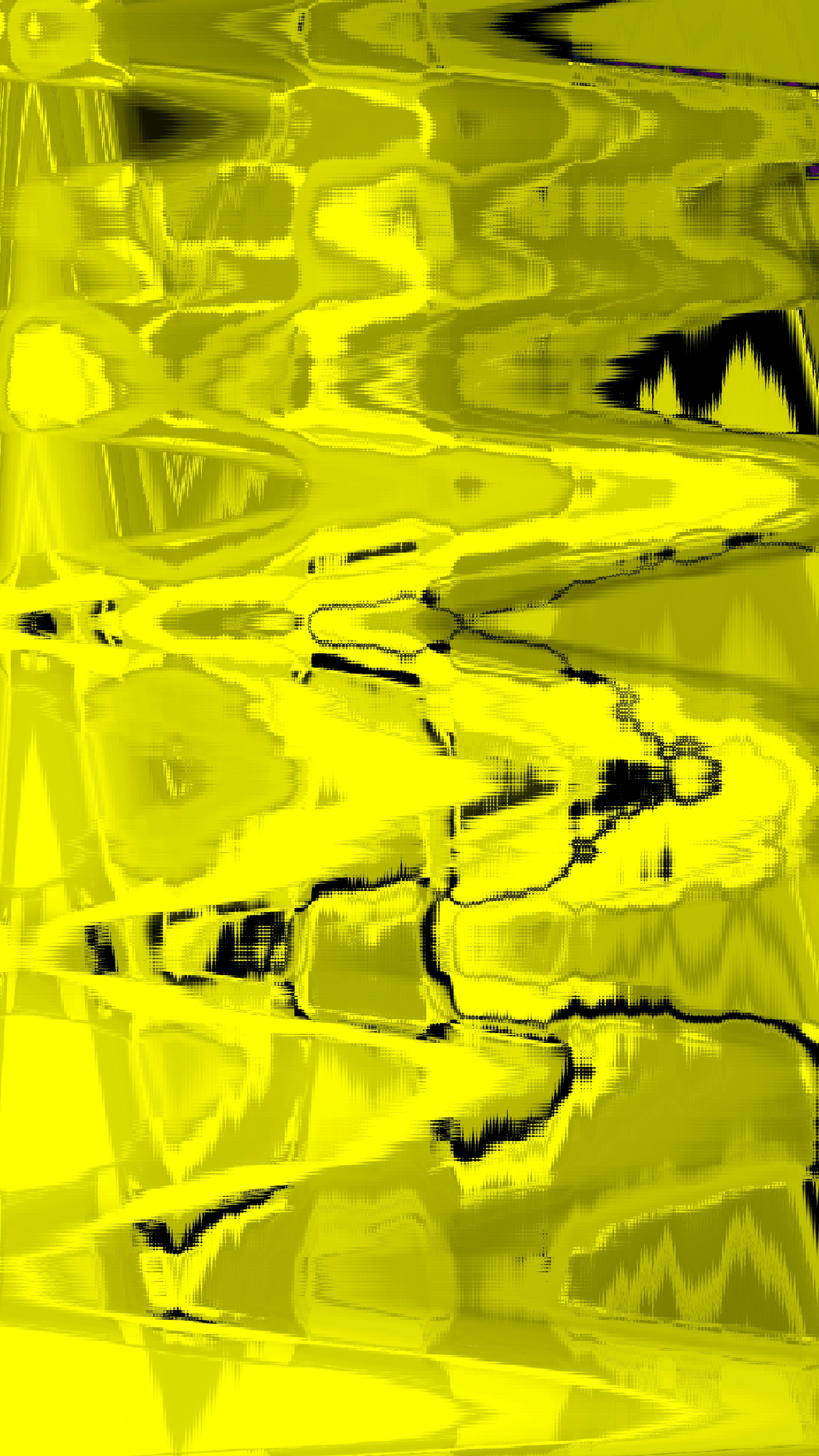 Abstract yellow and black wavy pattern