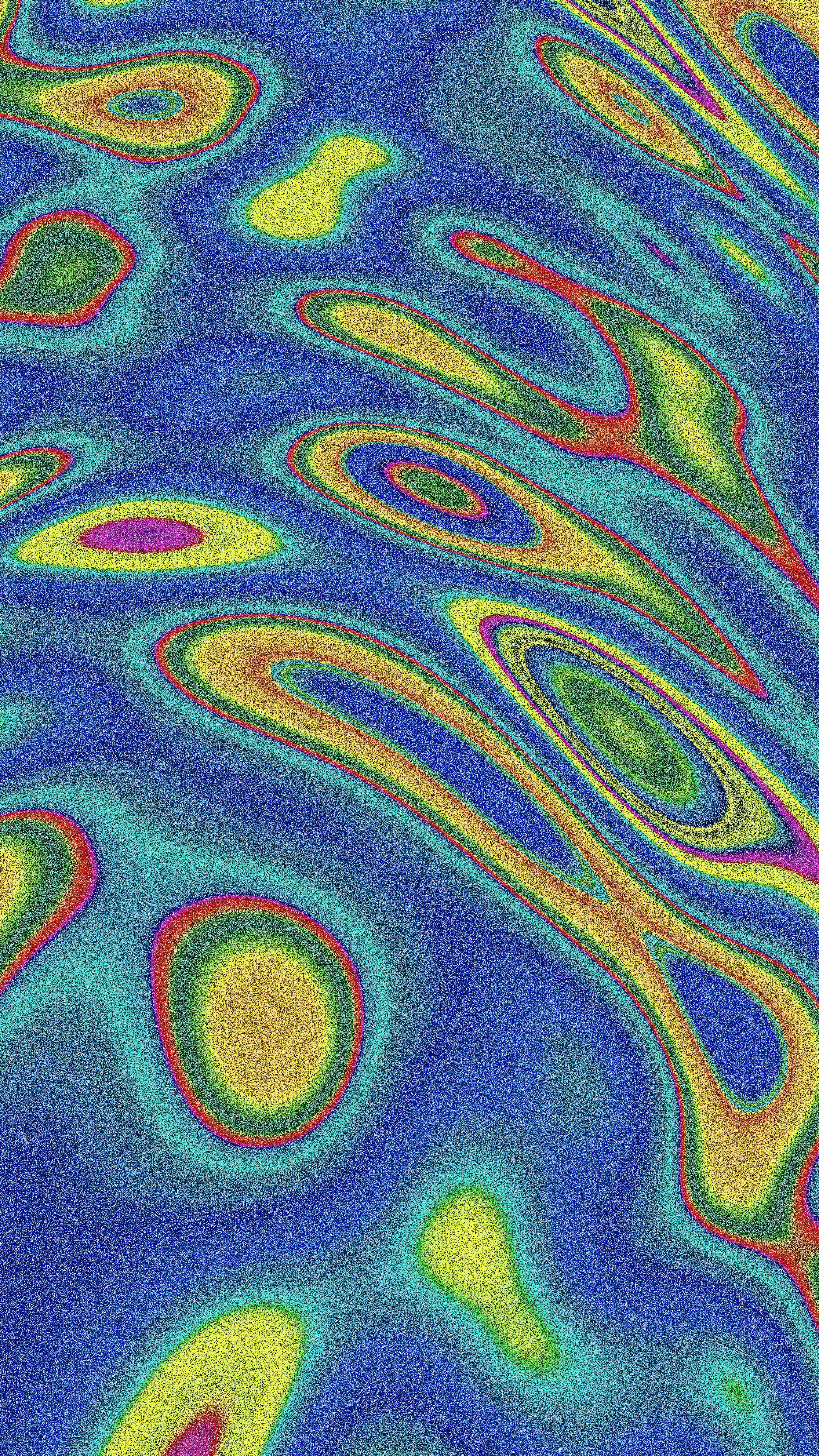 Abstract colorful wavy pattern with blue and yellow