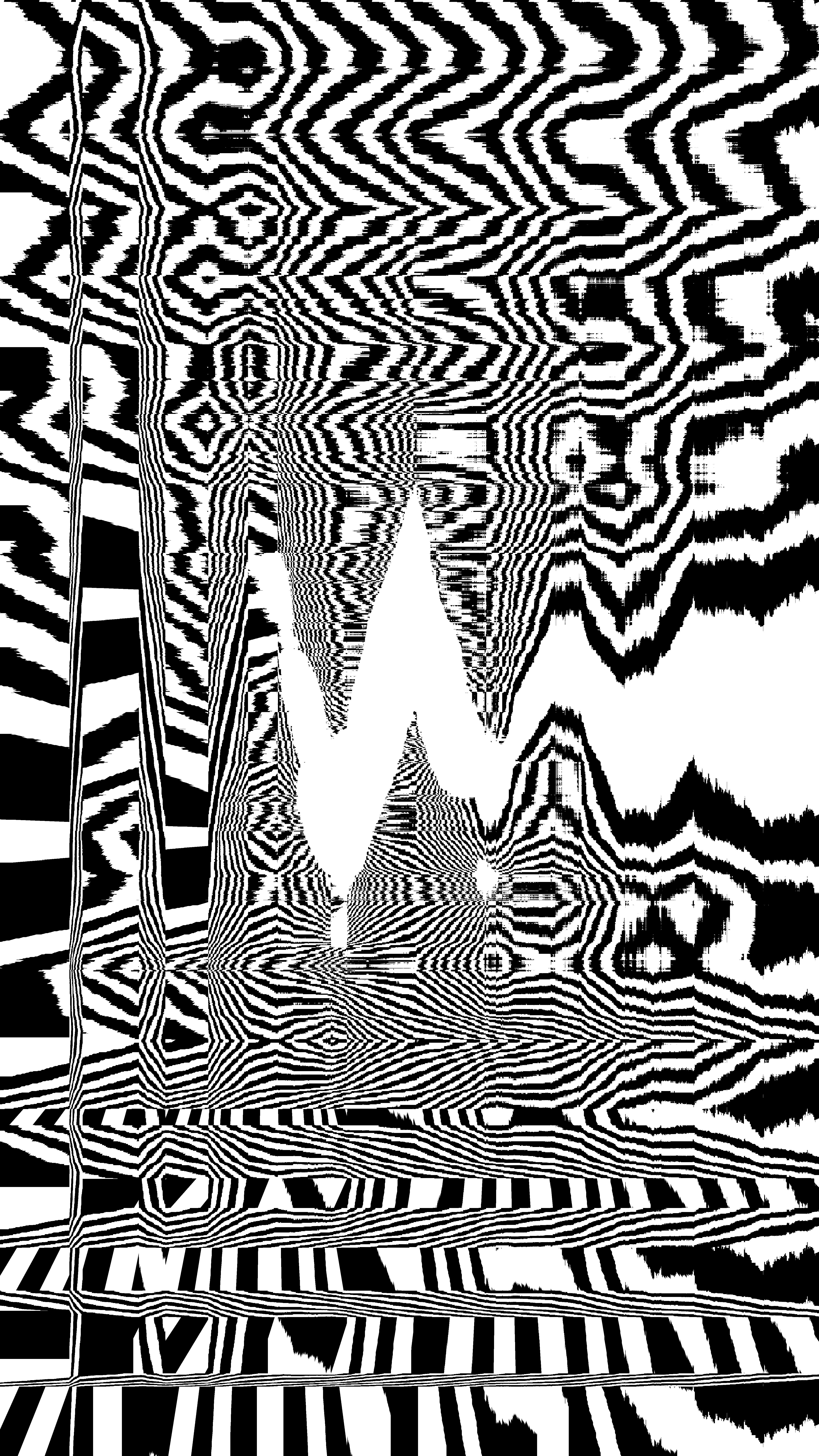 추상적인 흑백 물결무늬 무늬