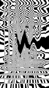 Abstract black and white wavy pattern