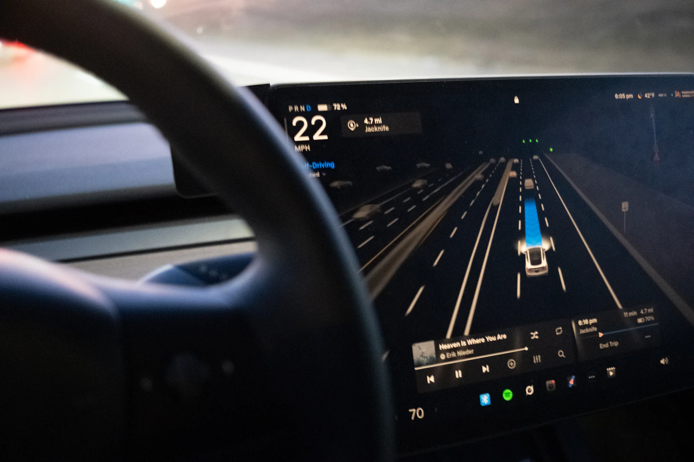 Autonomous-driving technology in a vehicle