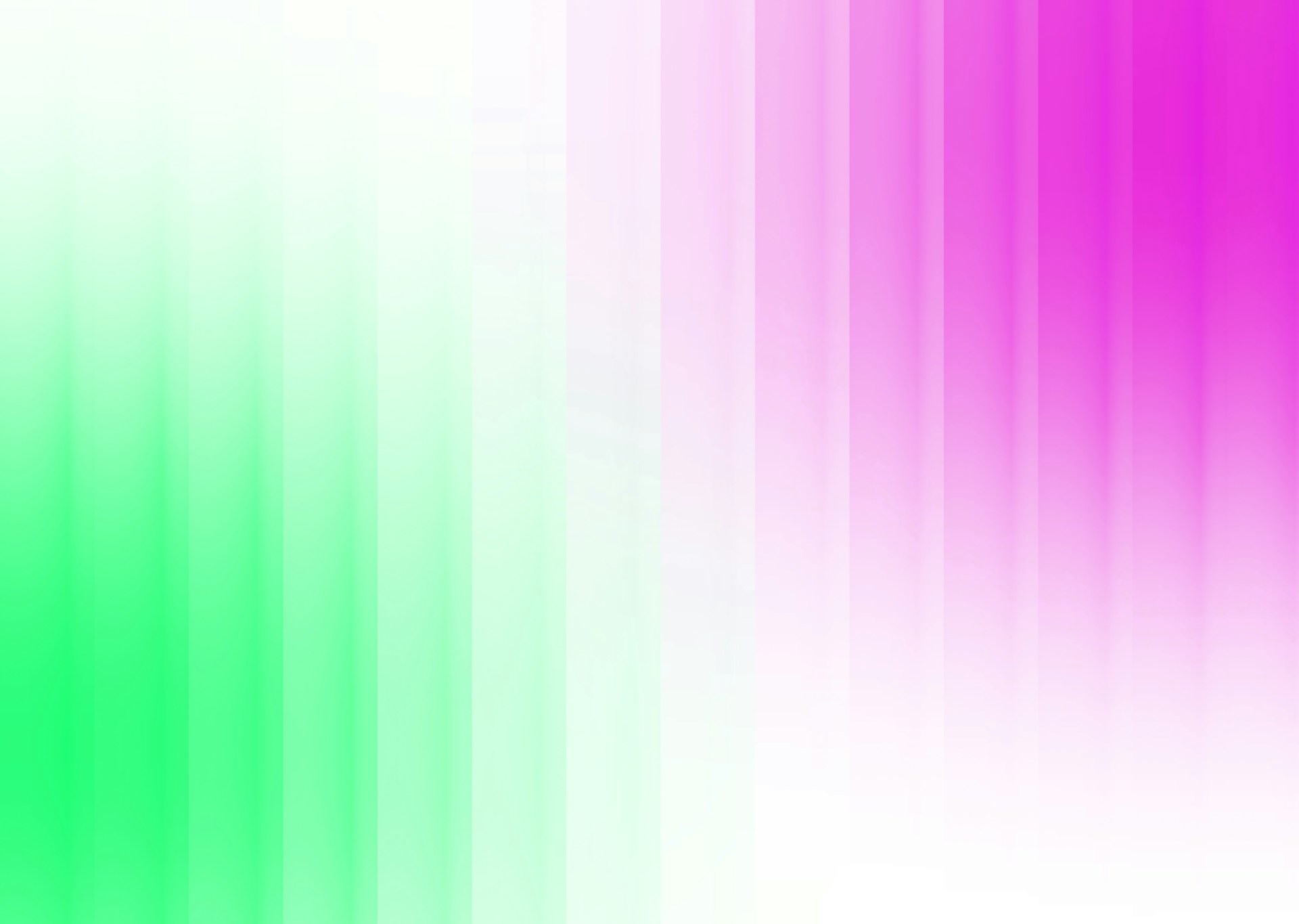Vertical stripes of green, pink, and white.