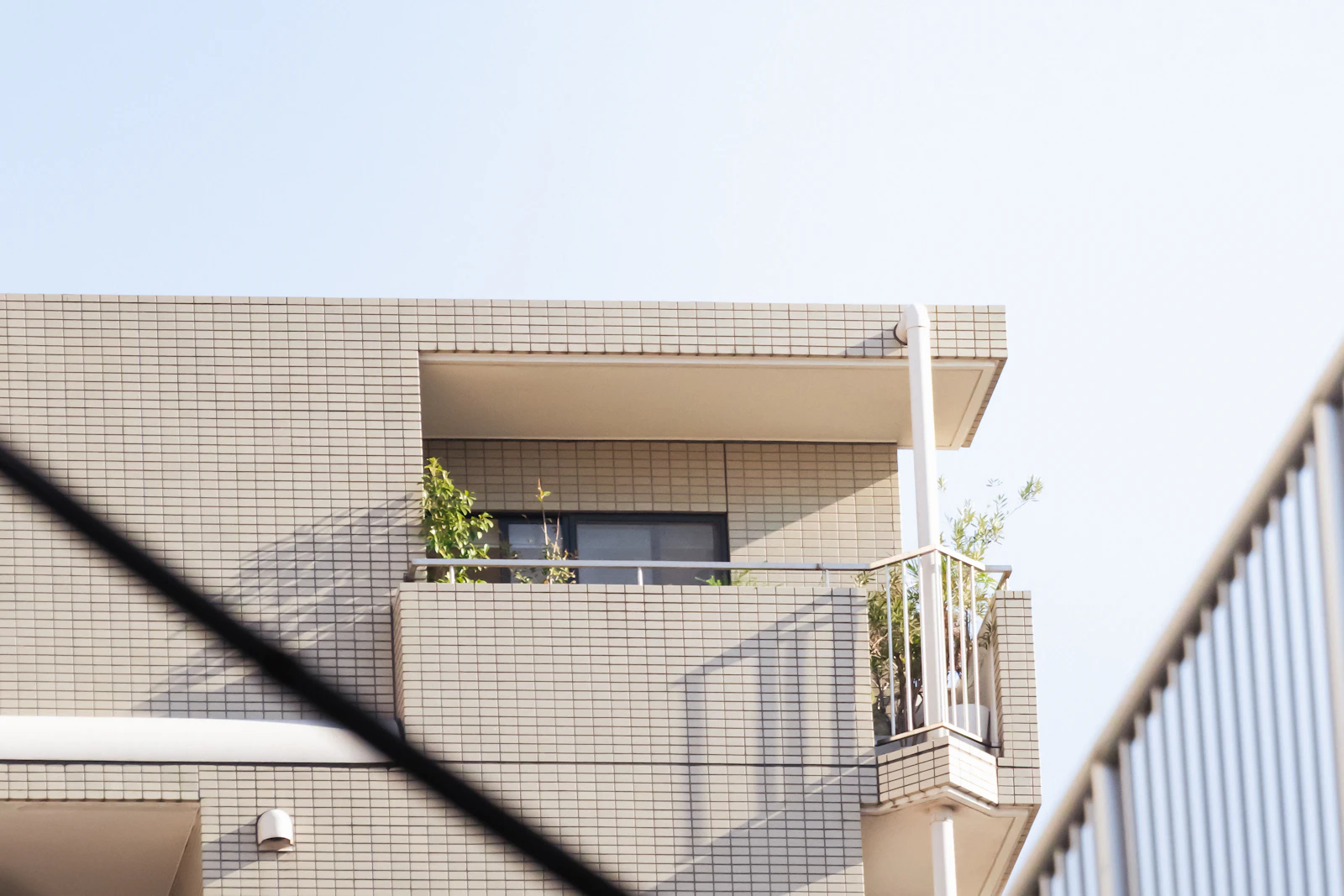 Balcon privatif avec végétation