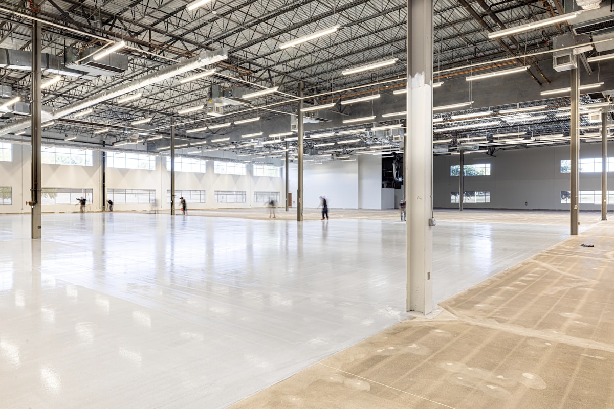 After warehouse floor