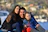 A happy family posing for a photo outdoors