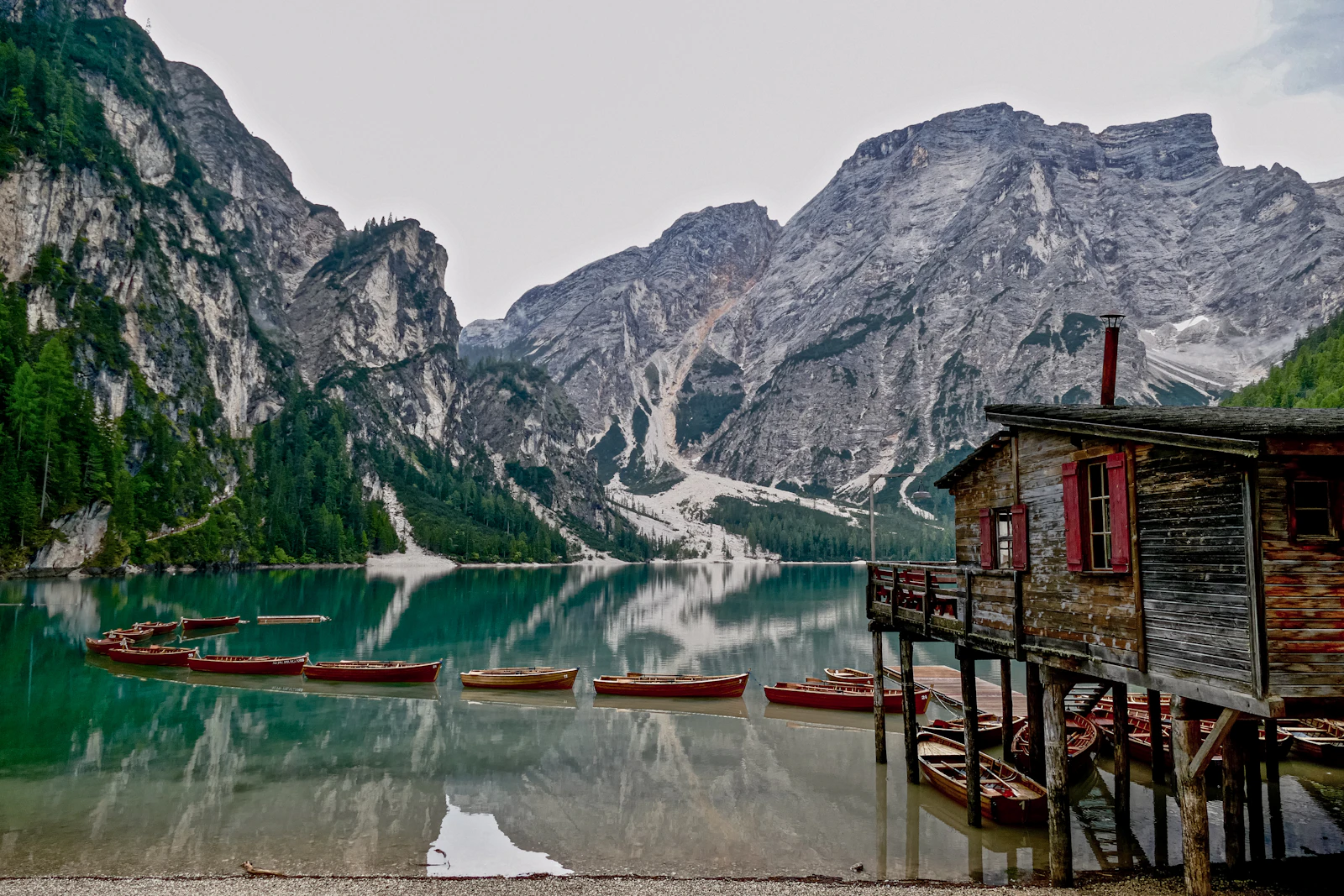 Alpine lake retreat setting
