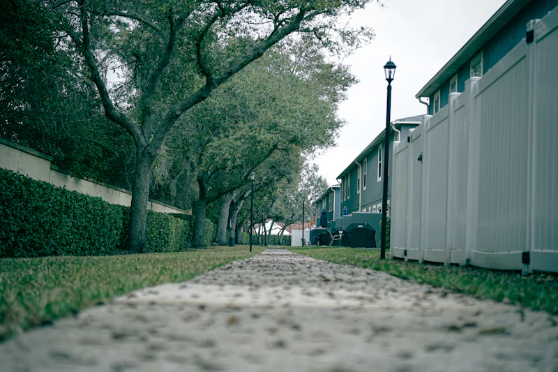 Empty driveway stall held for a booking