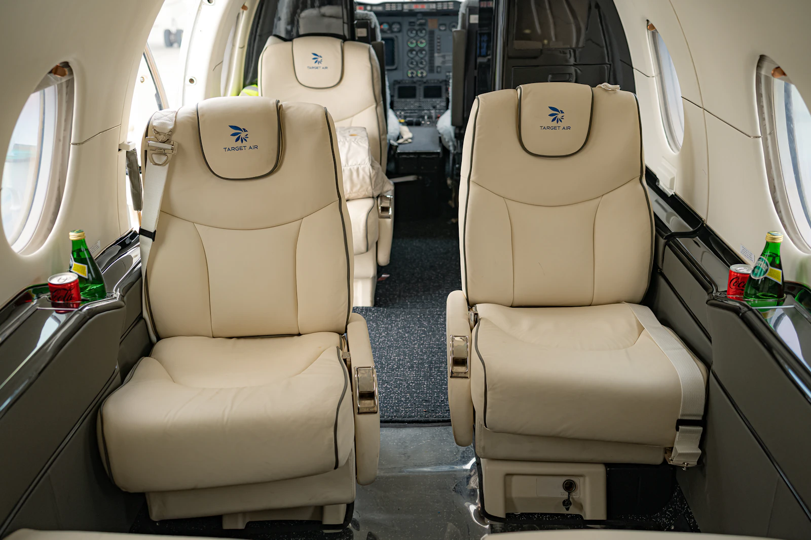 Private jet cabin