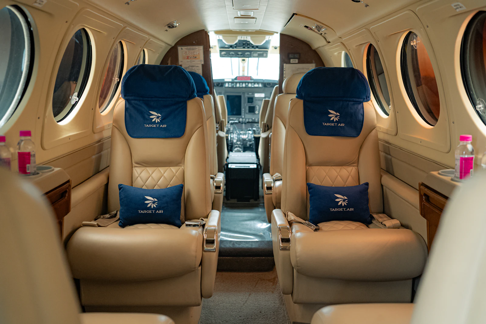 A flagship private jet cabin