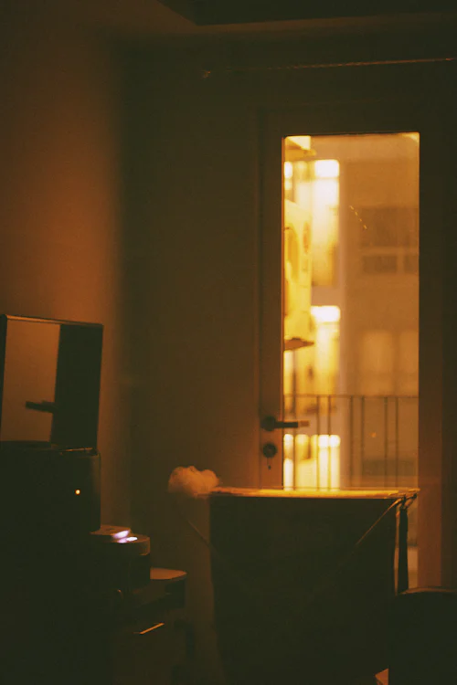 Warm light through a doorway