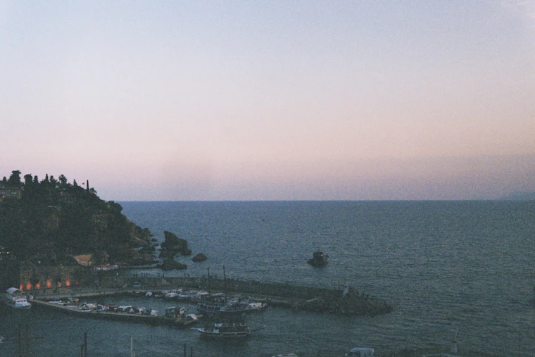 Port au crépuscule