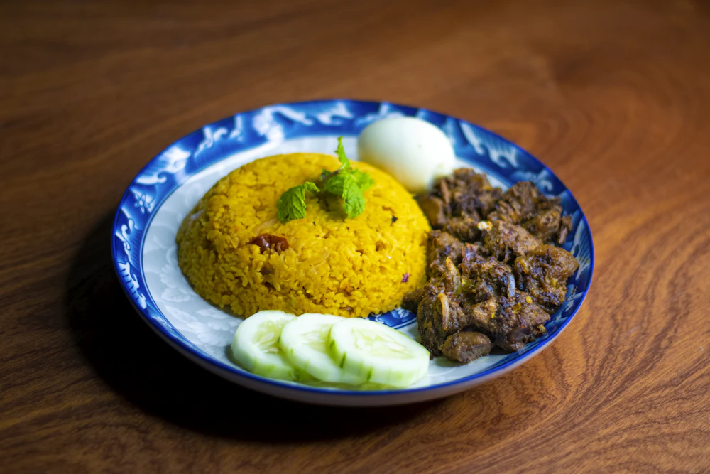 Today's special — Hyderabadi Royal Biryani with boiled egg