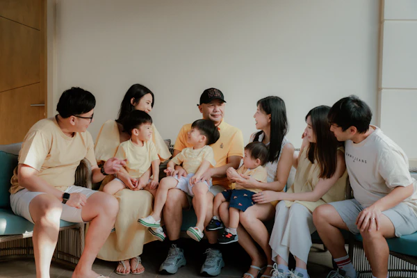 Multigenerational family together