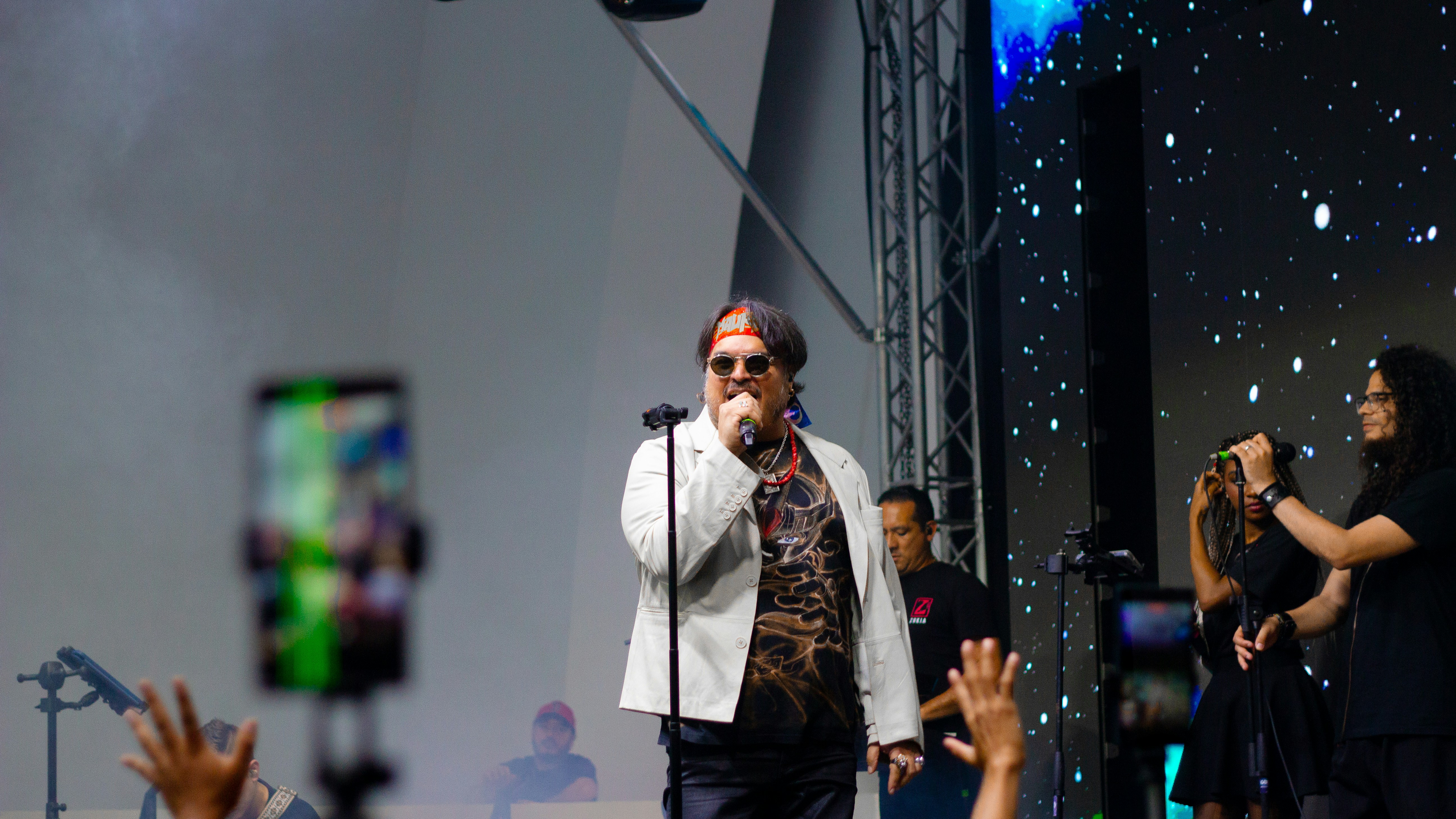 musician celebrating