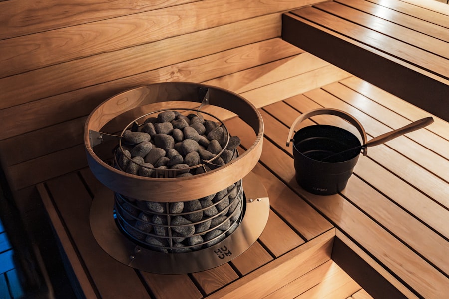 Close-up of a measuring tape on a wall surface — accurately measuring your room for a sauna