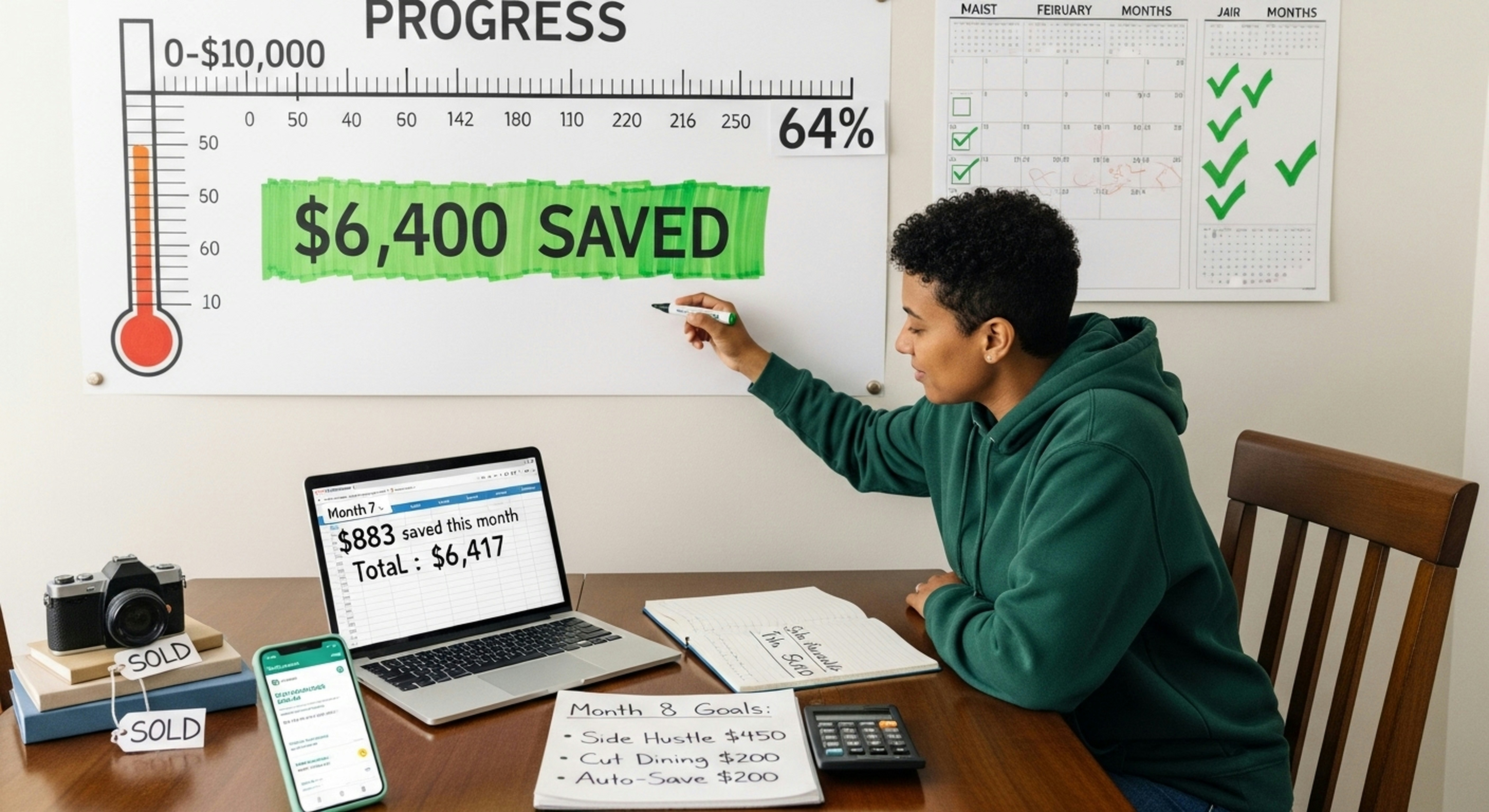 How to Save $10,000 in a Year: 12-Month Step-by-Step Plan
