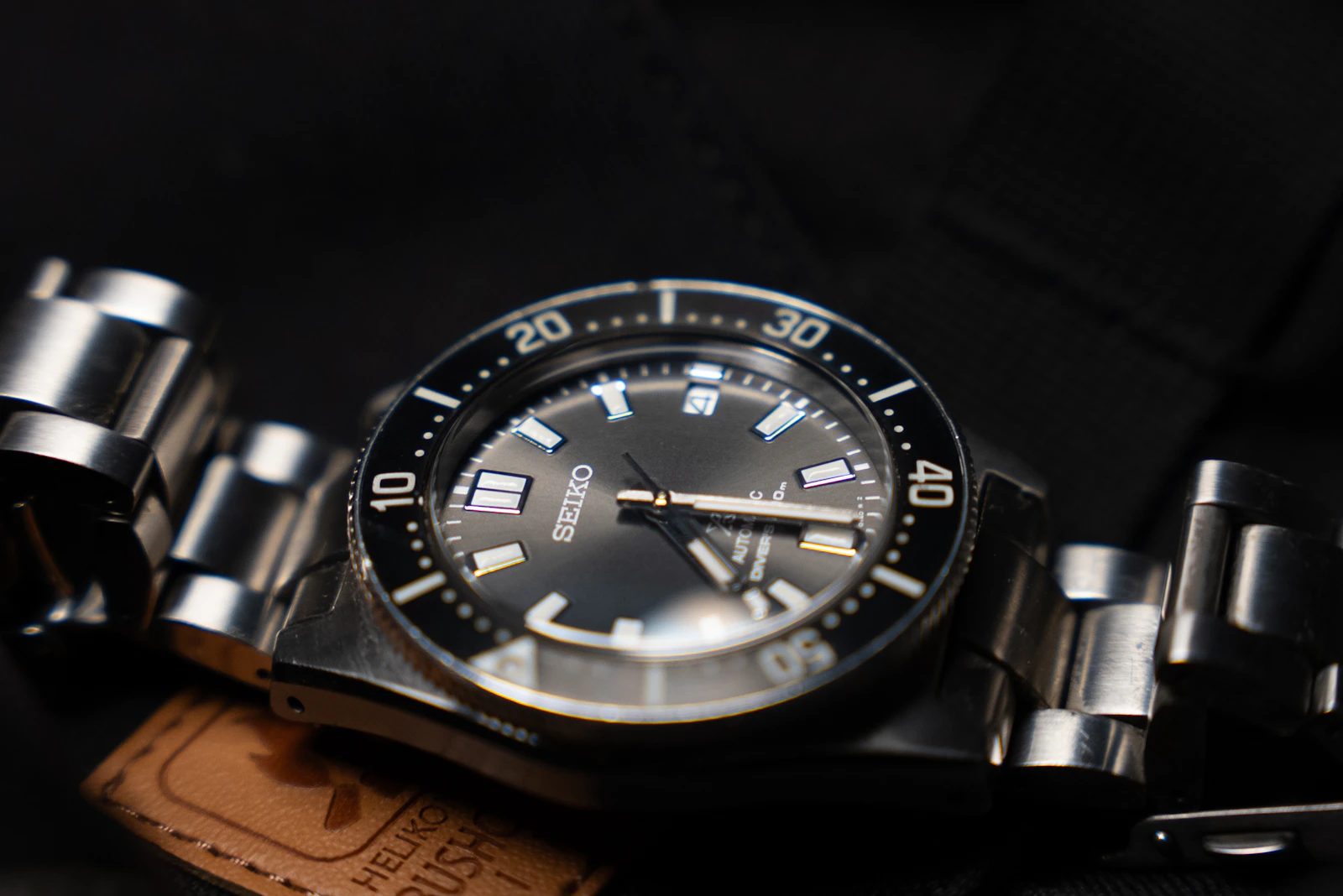 Seiko Prospex diver close-up