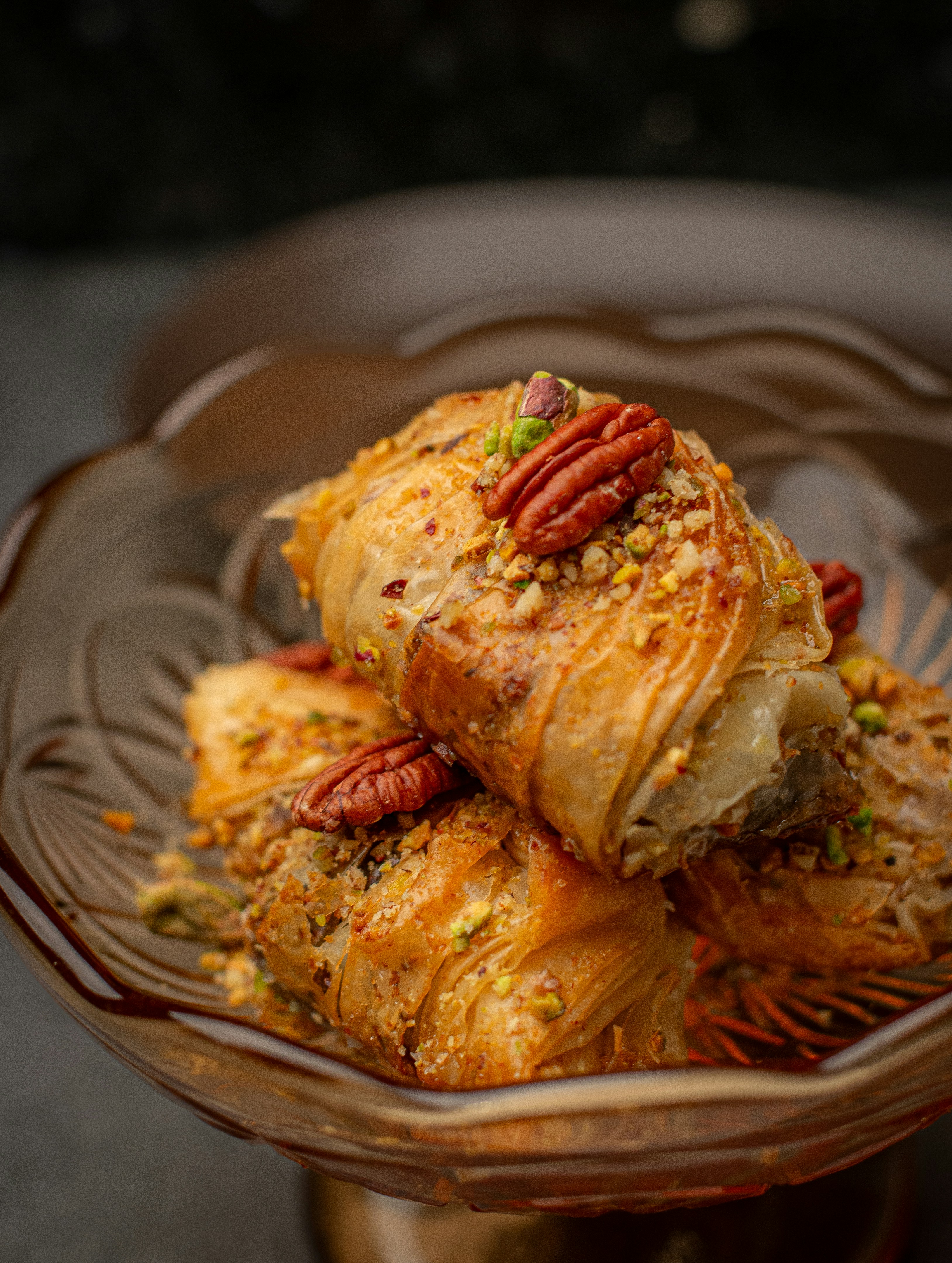 Baklava with nuts