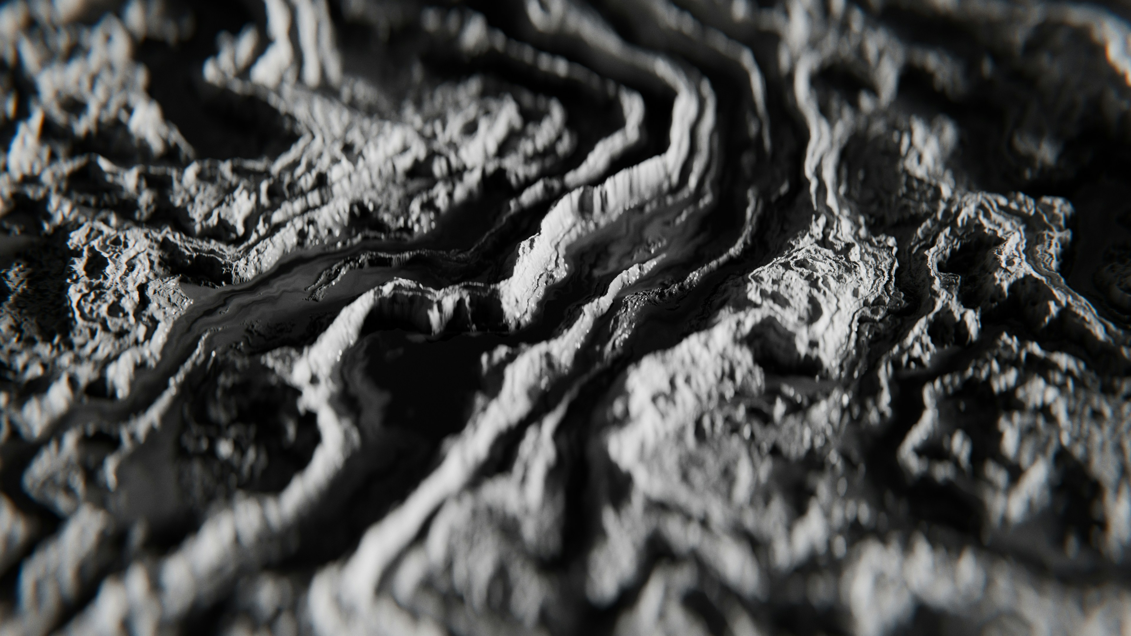 Abstract textured surface with flowing lines
