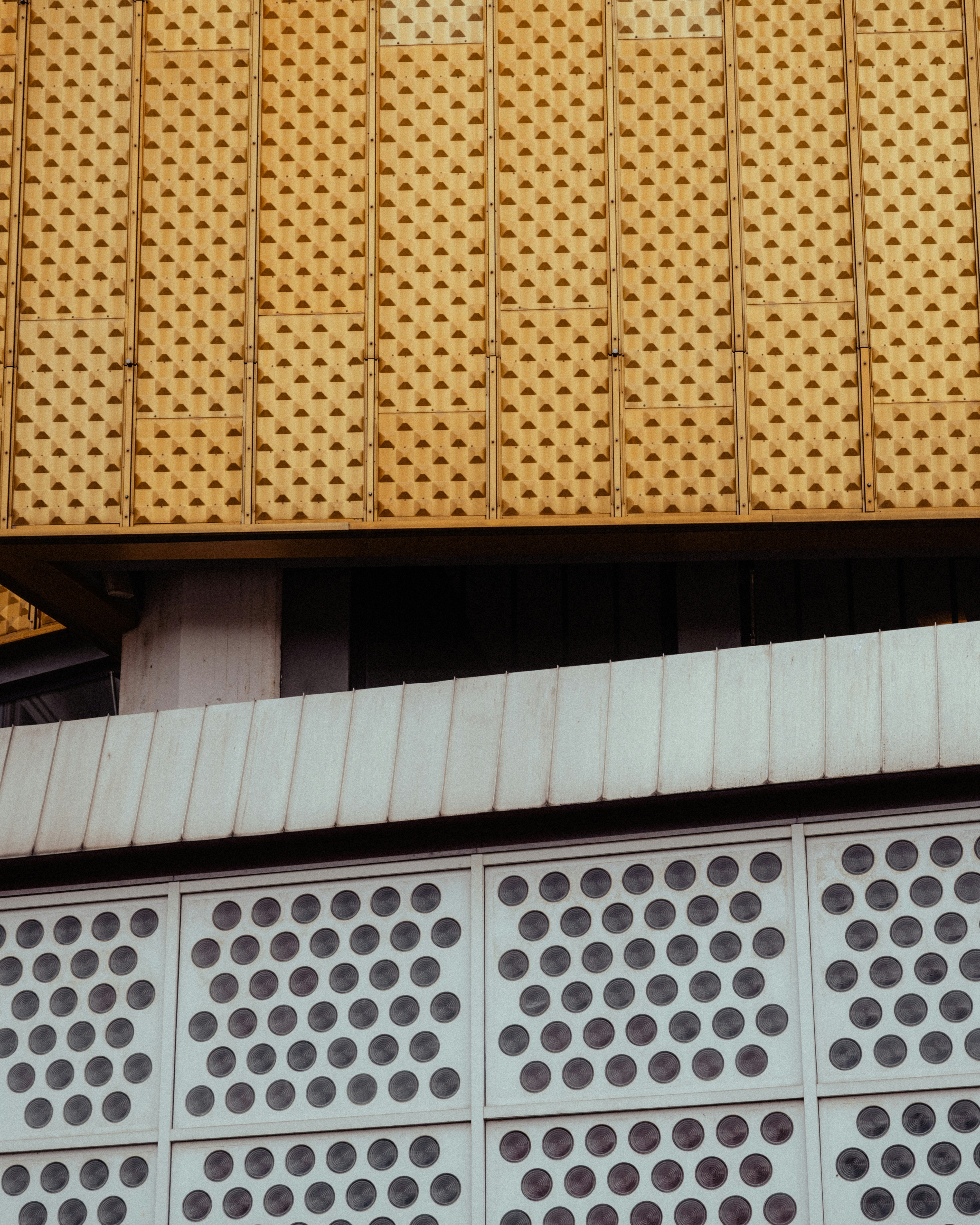 Geometric patterns on building facades