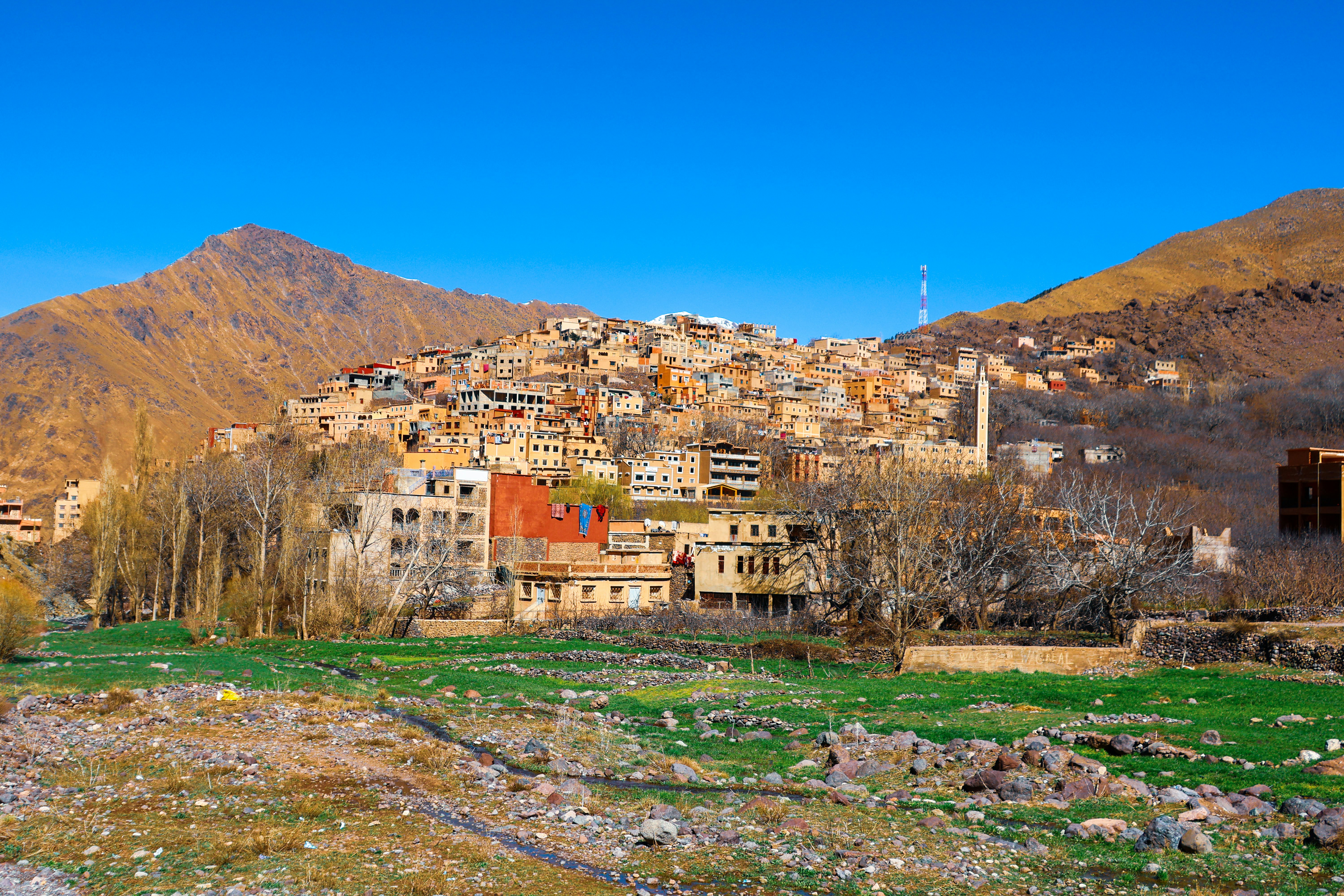 Un pueblo marroquí enclavado en las montañas del Atlas.