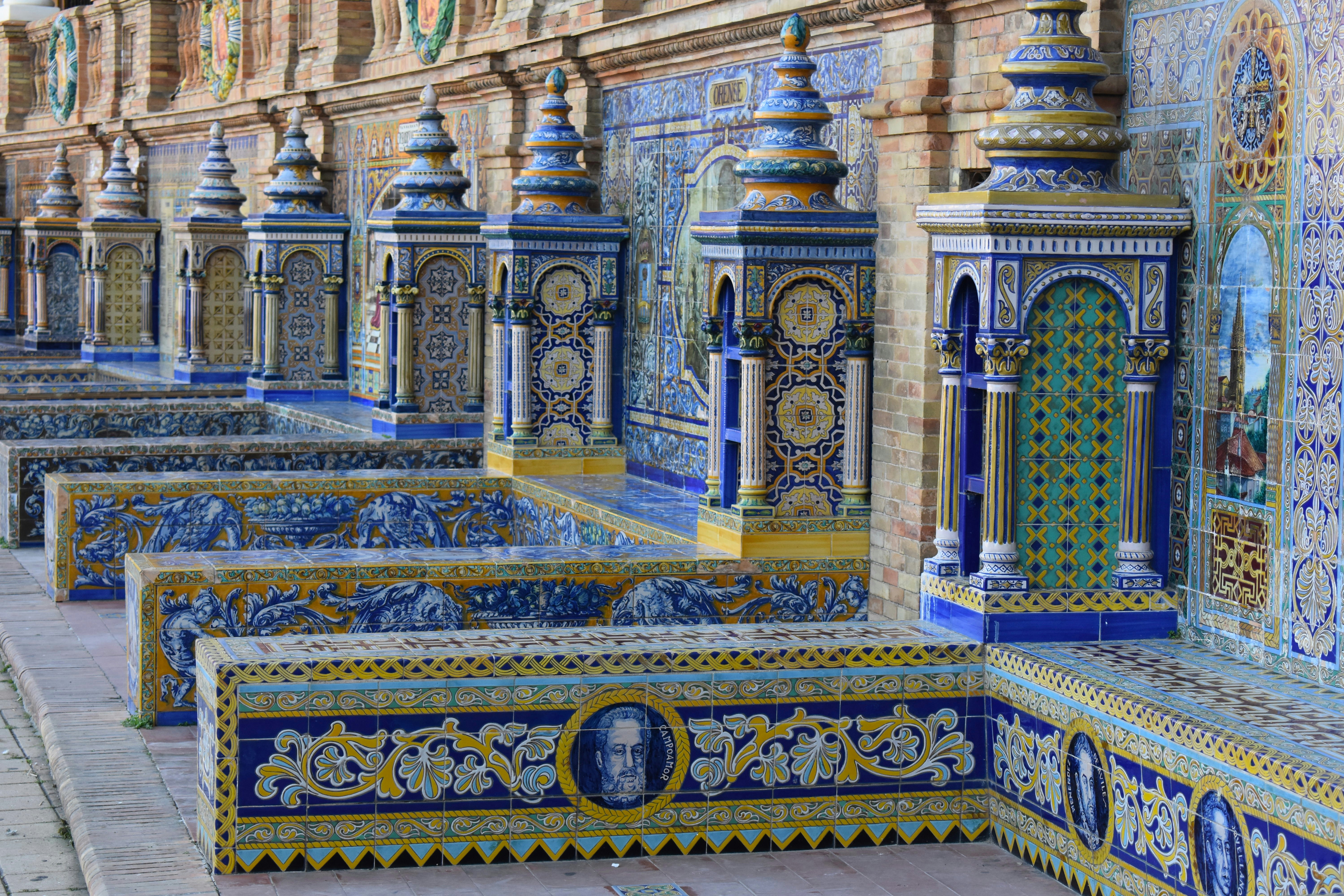 Tiled Benches in Plaza de España