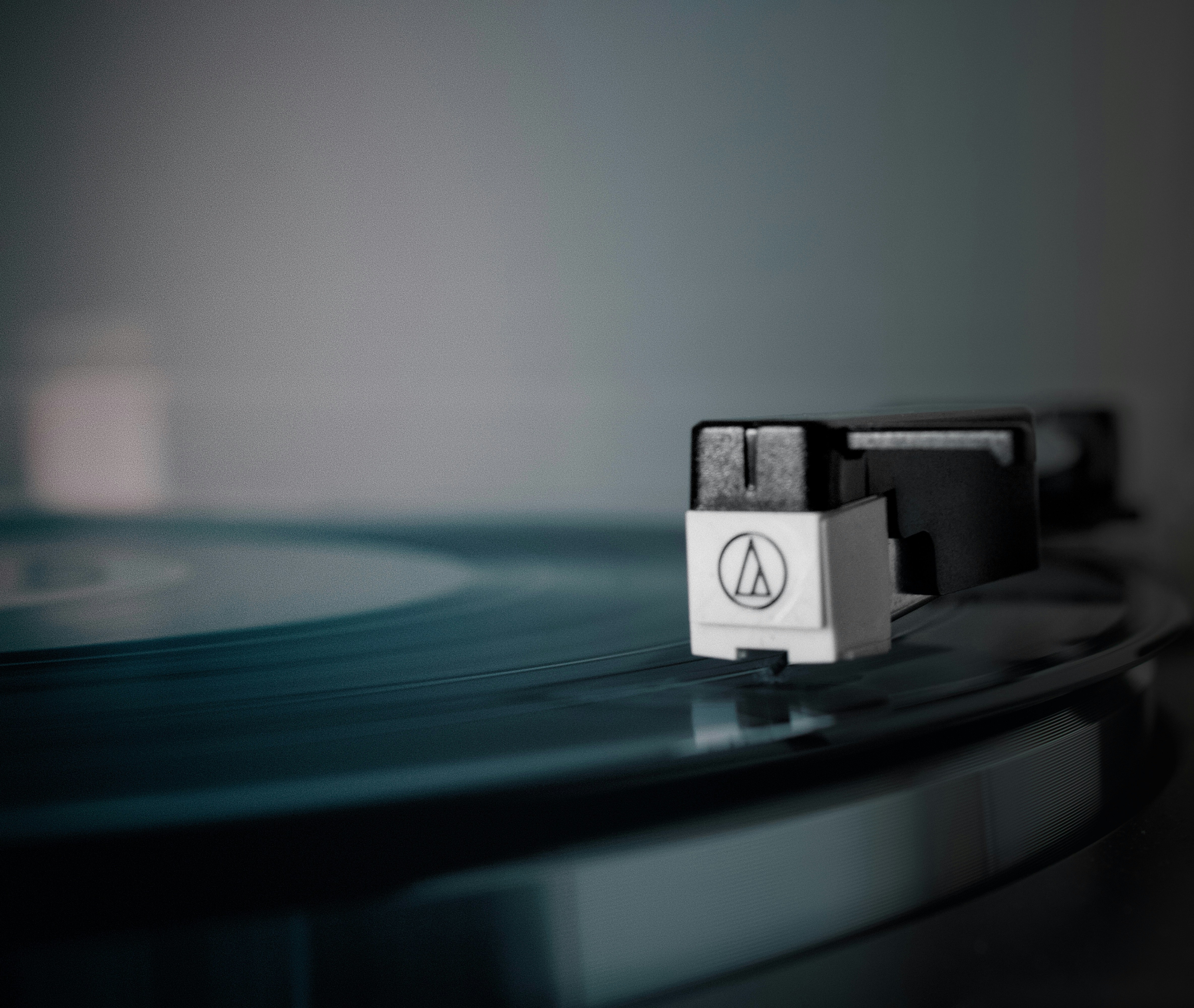 Vinyl playing softly