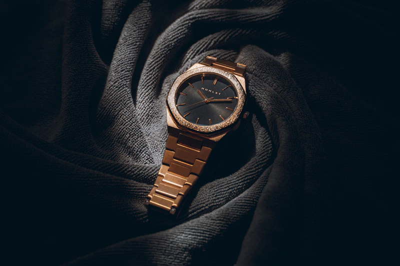 reloj de oro rosado de lujo