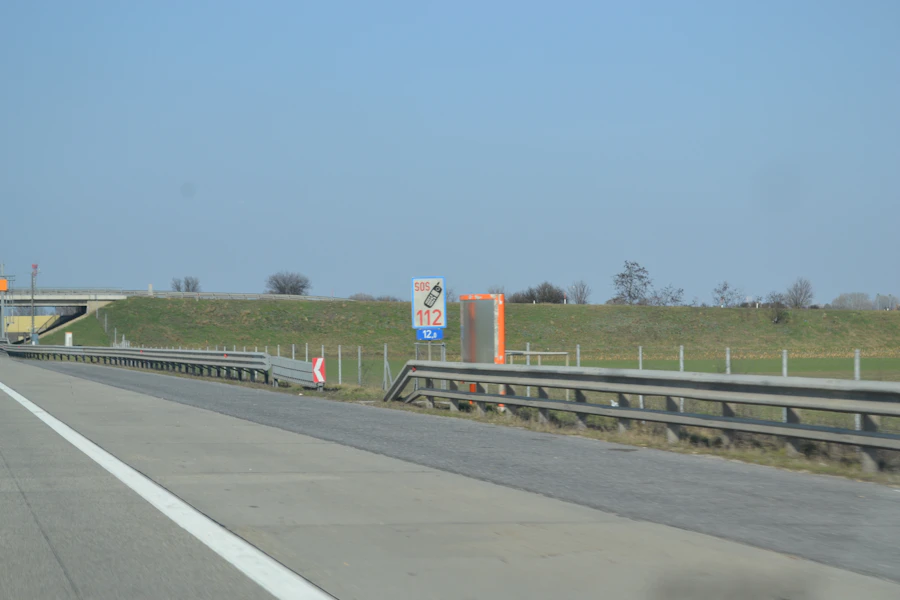 UK motorway with signage, covered by Recovery Giant breakdown recovery